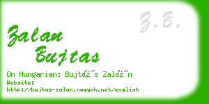 zalan bujtas business card